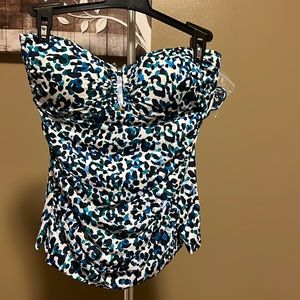 BLEU ROD BEATTIE WOMEN SWIMSUIT CONVERTIBLE TOP. NEW WITH TAGS